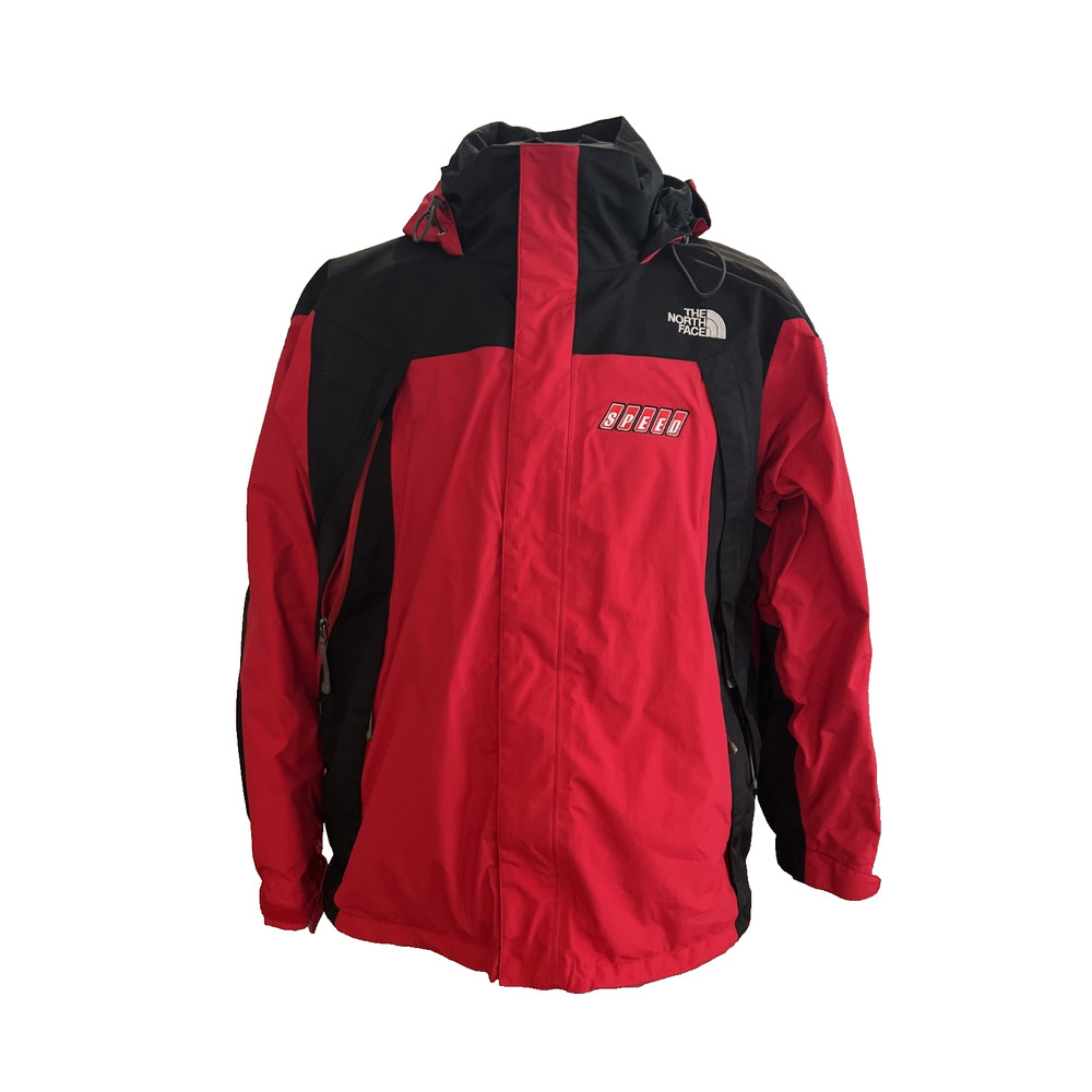 Vintage North Face Jacket Mountain Light GoreTex Shell Parka L Red Speed Channel